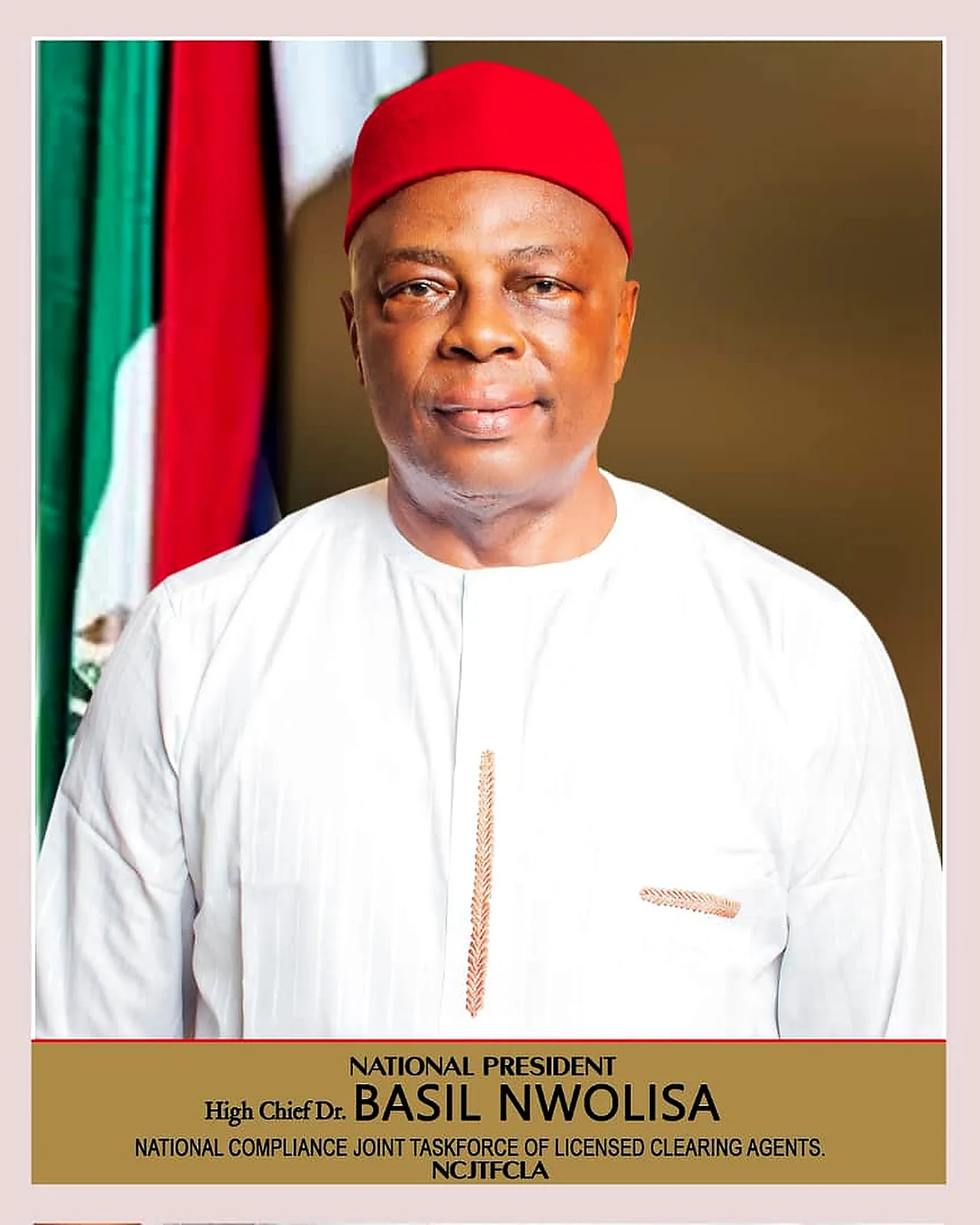 Campaign portrait of Dr. Basil Chudi Nwolisa