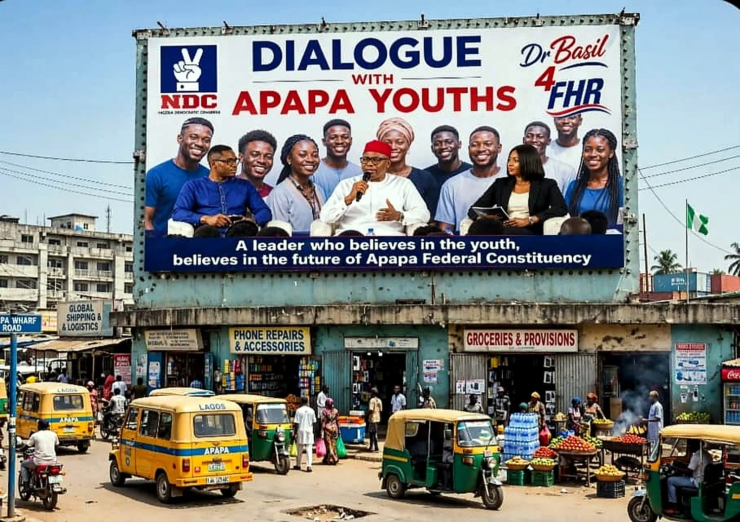 Dialogue with Apapa youths campaign graphic